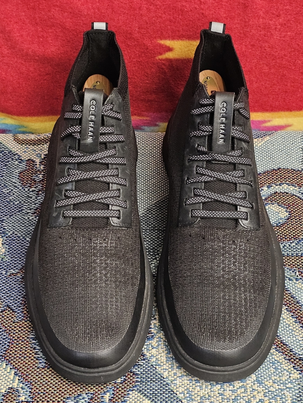 Cole Haan Men's 11.5 Generation ZeroGrand Black Lace-Up High Top Shoes C32419 - Picture 2 of 11